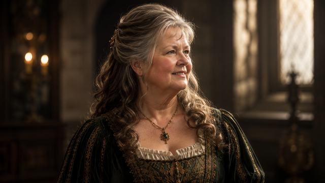 Mary Louise Holmes Maxson as Dame Grissel Cornwall of Bonhard